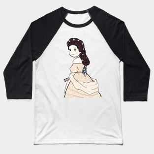 Cute Historical Characters - Empress Elisabeth Sissi of Austria Baseball T-Shirt